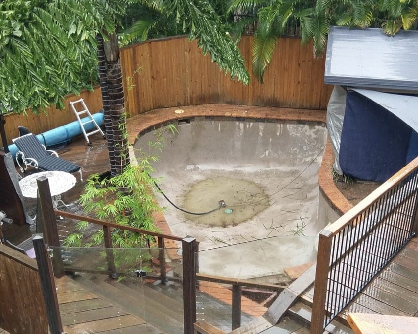 CPR Before Concrete Pool Renovations - Pool Makeover Brisbane