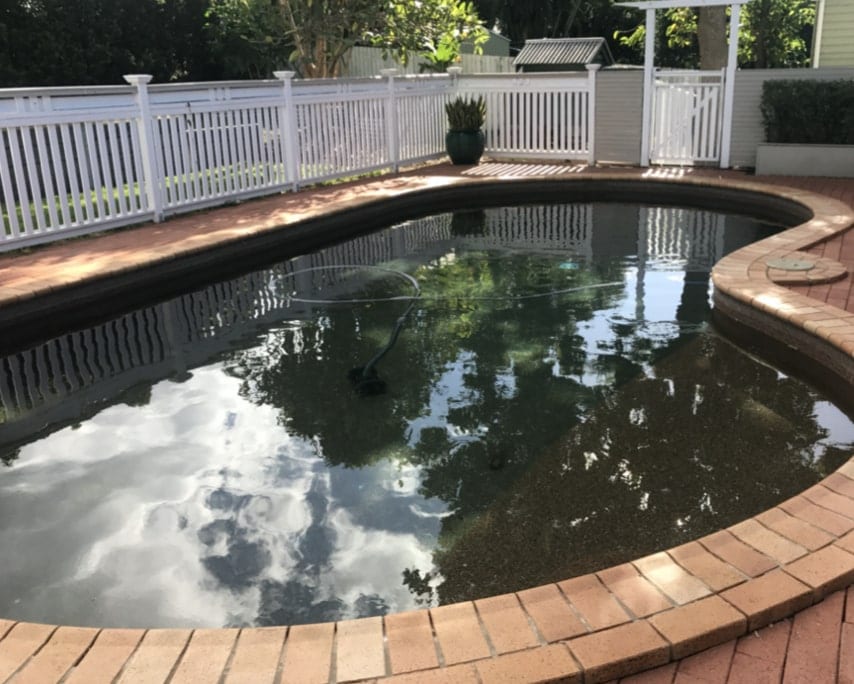 Home Swimming Pool Before Concrete Pool Renovations - Fixing Concrete Pools