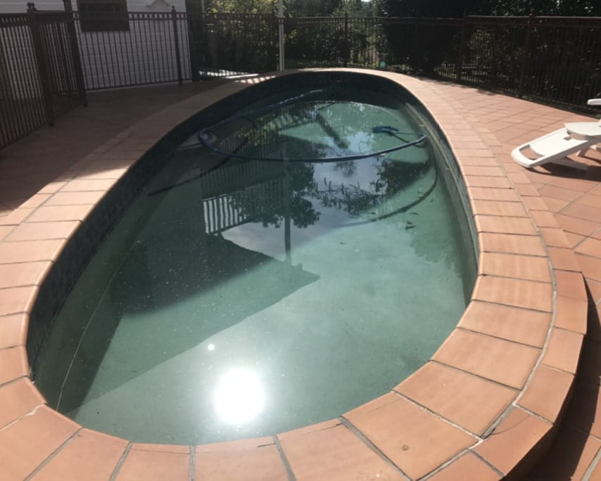 Plunge Pool Before Concrete Pool Renovations - Affordable Concrete Pool Renovations