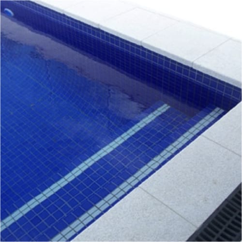 Capri Blue Ceramic Mosaics Pool Tiles - Concrete Pool Renovation
