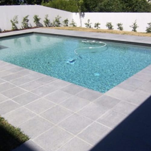 Dark Grey Granite Pool Tile - Concrete Pool Renovation