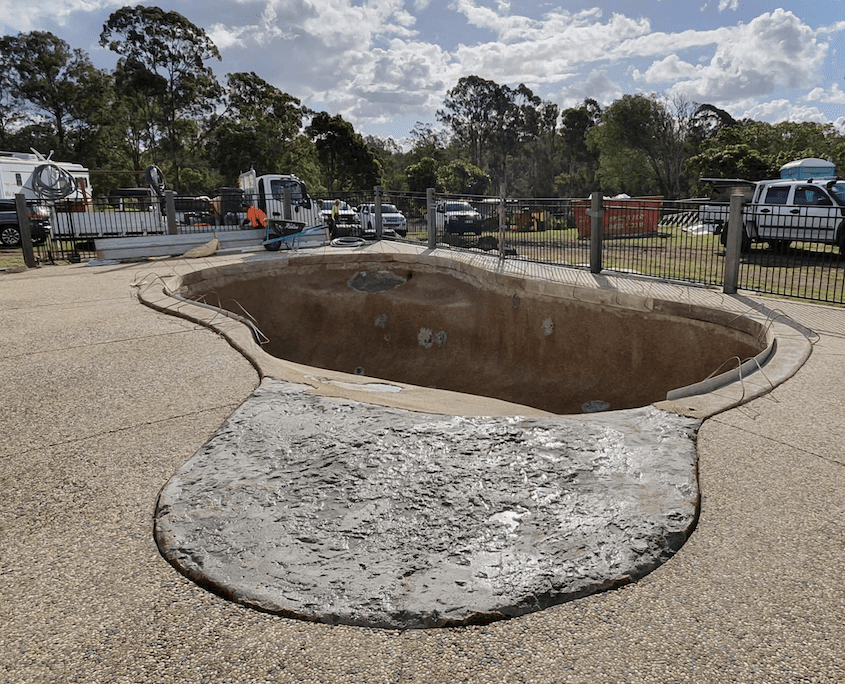 Small Concrete Swimming Pool Repair North Brisbane - Concrete Pool Refurbishments